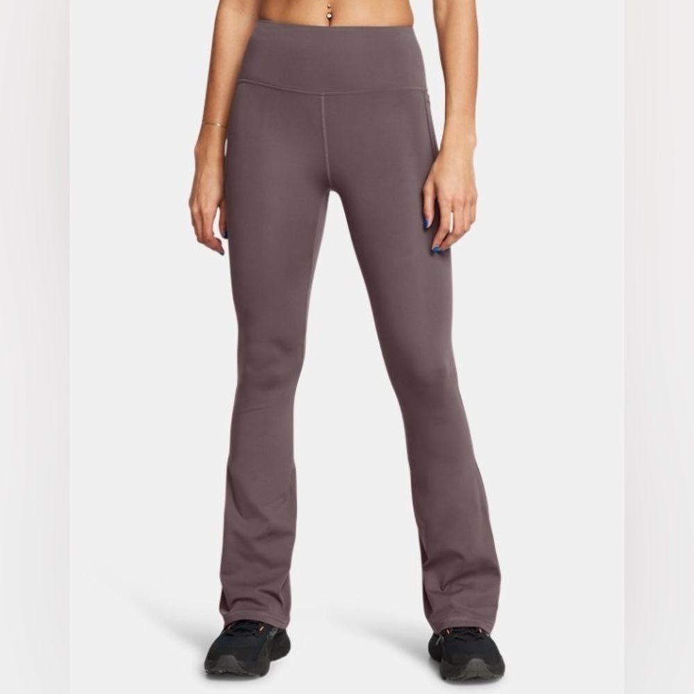 Under Armour UA Movement Flare Pants in Ash Taupe Size XL